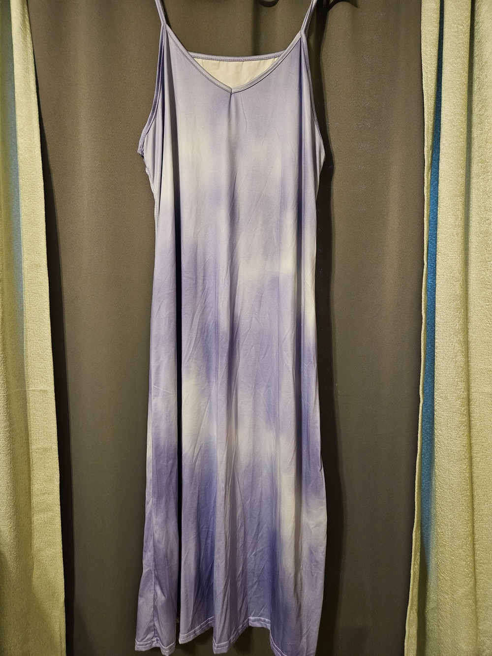 Lavender Tie-Dye Slip Maxi Dress - Women